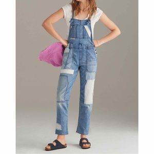 Pilcro Blue Denim Jeans Overalls